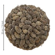 kohteita Leppäkäpy-koristepallo ripustettavaksi, valkoinen, 20 cm