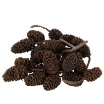 kohteita Luonnonvärisiä leppäkävyjä, irtonaisia, koristeeksi, 3 cm, 300 g, luonnonruskea.