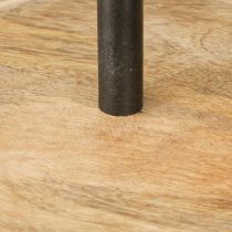 kohteita Etagere 2-kerroksinen Wood Metal Pyöreä Natural Black H36cm