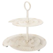 kohteita Vintage-tyylinen kerrostettu tarjoilualusta tyylikkääksi sisustukseksi olohuoneeseen tai ikkunalaudalle, 39 cm