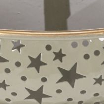 kohteita Koristeellinen kerrostettu tarjoilualusta kahvalla, tähtiaihe, kaksikerroksinen, 49 cm