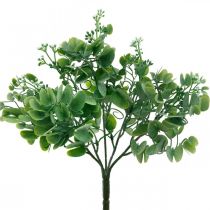 Hääsisustus Keinotekoiset eukalyptuksen oksat kukilla Koristekimppu Vihreä, Valkoinen 26cm