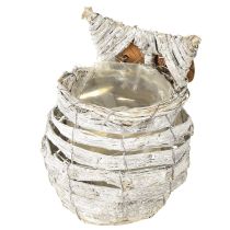 kohteita Pöllö istutukseen valkoinen 23cm