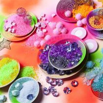 kohteita Värillinen hiekka 0,5mm keltainen 2kg