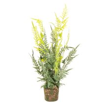 kohteita Keinotekoinen saniaiskasvi juuripaakkuineen kodin ja toimiston sisustukseen, 57 cm