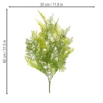 kohteita Keinotekoinen saniainen riippuva kasvi, koristeellinen katseenvangitsija sisätiloihin, modernit yksityiskohdat, 80 cm