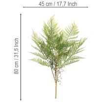 kohteita Keinotekoinen saniaisen oksa, koristeellinen vihreä kasvi kukka-asetelmiin, 80 cm