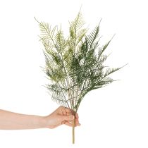kohteita Keinotekoinen saniaisen oksakoriste, vihreä, elävän näköinen, 56 cm
