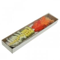 kohteita Sulkaperhonen langalla 5cm oranssi, keltainen 24 kpl