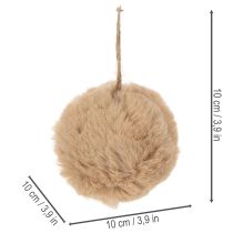 kohteita Koristeellinen pom-pom-pallokoriste joulukuuseen, 10 cm