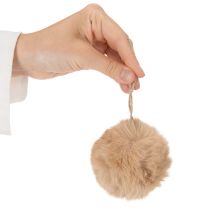 kohteita Koristeellinen pom-pom ripustettavaksi, pörröinen karvapallo, 7 cm, 6 kpl