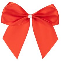 kohteita Koristeellinen punainen rusetti, valmiiksi sidottu askartelua ja pakkausta varten, 11 cm, 25 kpl