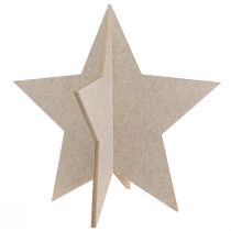 kohteita Huopa koristeellinen tähti kiinnitettäväksi joulukoristeen huopa beige H62cm