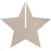 kohteita Huopa koristeellinen tähti kiinnitettäväksi joulukoristeen huopa beige H62cm
