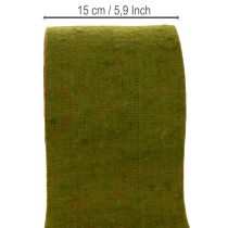 kohteita Villahuopanauha kaksivärisenä kukkakauppoihin, vihreä/punainen, 15 cm x 5 m
