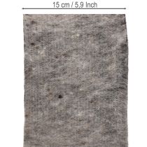 kohteita Kaksivärinen villahuopa-ruukun sarana, harmaa/musta, 15 cm x 5 m