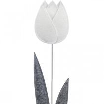Huopa kukka huopa deco kukka tulppaani valkoinen K68cm