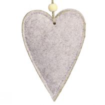 kohteita Huopasydämet Joulukuusikoristeet beige sydämet 8,5×12cm 6 kpl