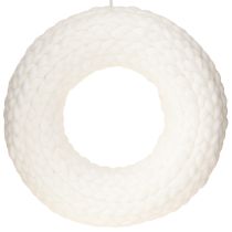 kohteita Huopaseppele villahuopa ripustukseen valkoiseksi punottu Ø30cm