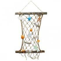 kohteita Kalastusverkkokoristeet seinäkoristeet kala-merikoristeet 38x50cm