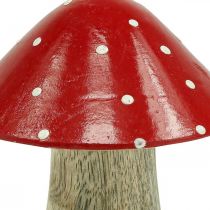 Perhohelta deco puinen sieni syksyn koristepuu 10×8cm