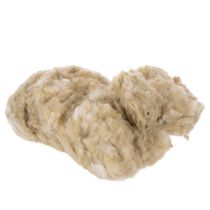 kohteita Luonnonväristä beigeä lampaanvillaa, irtovillaa, askarteluun ja koristeluun, 250g