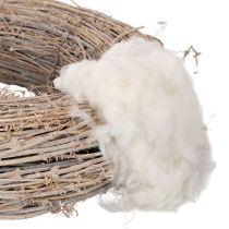 kohteita Irtovillaa, luonnonvillaa, meleerattu valkoinen, monikäyttöinen, 250 g
