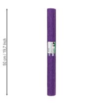 kohteita Kukkaistyylin kreppipaperi tummanvioletti 50x250cm