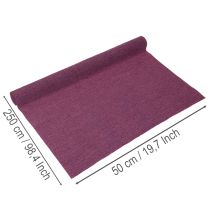 kohteita Kukkaisaiheinen kreppipaperi koristeluun, violetti, 50x250cm