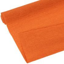 kohteita Kukkaistyylinen kreppipaperi, oranssi rulla, 50x250cm