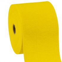 kohteita Kukkakreppi keltainen W10cm neliöpaino 128g/nm L250cm 2 kpl