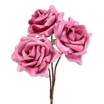 Vaahtomuusu Ø7,5cm pinkki 18p