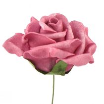 kohteita Vaahto ruusu lanka mini ruusuja vanha pinkki Ø5cm 27kpl
