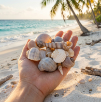 kohteita Simpukankuoria ja etanoita Luonnollisia merellisiä koriste-esineitä tyylikkääseen sisustukseen 500g