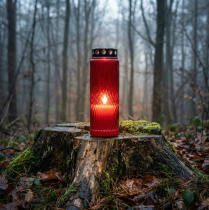 kohteita Haudan kynttilän kannen kuvio kukka punainen musta 10 päivää H27cm