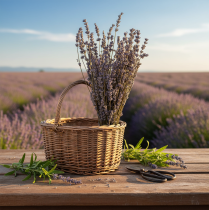 kohteita Kuivattua laventelia, tuoksuvia kuivattuja kukkia, 35-40 cm, 100 g