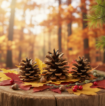 kohteita Musta käpyjä 5cm luonnollinen 5kpl