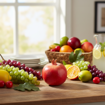 kohteita Keinohedelmä granaattiomena keinotekoinen punainen keltainen 9×11cm