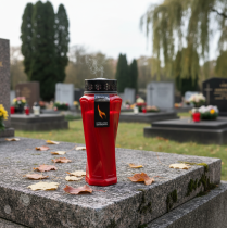 kohteita Hautavalo Muovi pyöritetty Punainen Ø11cm K25cm