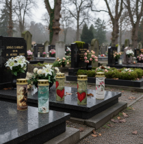 kohteita Hautakynttilä aiheella, hautajaiskoristeet, Ø6cm K17cm, 6 kpl