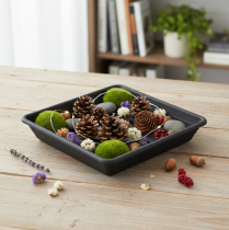 kohteita Coaster Lara neliö 20cm x 20cm antrasiitti 1 kpl