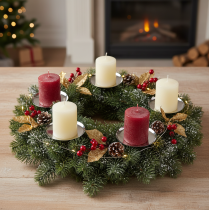 kohteita Kynttilänjalka hopea Ø10cm 4 kpl