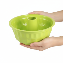 kohteita Metallinen koristeellinen Bundt-kakkuvuoka, omenanvihreä, Ø23cm, korkeus 12cm