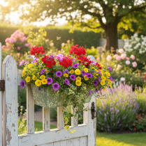 kohteita Kukkalaatikko kannattimella, parveke, metalli, 35x15cm, korkeus 13cm