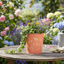 kohteita Kukkaruukku aprikoosi metallinen Ø11,5cm K11,5cm