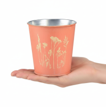 kohteita Kukkaruukku aprikoosi metallinen Ø11,5cm K11,5cm