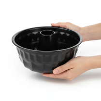 kohteita Keittiön koristeluun tarkoitettu musta kakkuvuoka, metallinen, Bundt-vuoka, Ø23cm