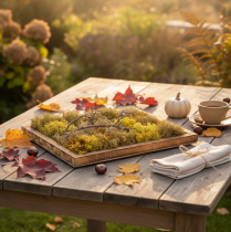 kohteita Sammalkuva, aitoa sammalta kehyksineen, säilynyt, 40 × 30 cm