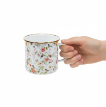 kohteita Emaloitu istutuskuppi kukille, Ø11cm