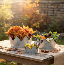 kohteita Koristeellinen kulho metallinen kulhon kruunu Ø26,5/22,5/19 cm 3 kpl:n setti